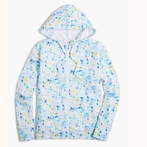 Small JCREW tie dye active full zip hoodie